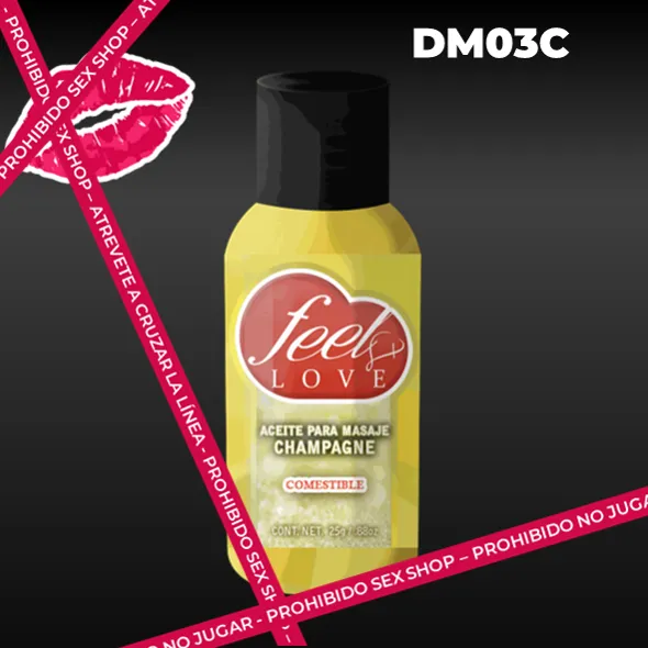 DM03C Aceite Térmico Comestible Feel Love CHAMPAGNE 25ml.webp